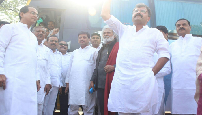 विरोधकांच्या संघर्ष यात्रेला चंद्रपुरातून सुरुवात