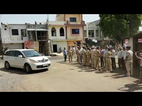 रावसाहेब दानवे यांचं काळे झेंडे दाखवून स्वागत !
