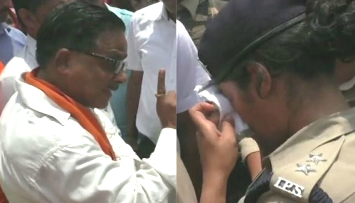 भाजप आमदाराच्या वर्तणुकीमुळे महिला आयपीएस अधिकाऱ्याचे अश्रू अनावर