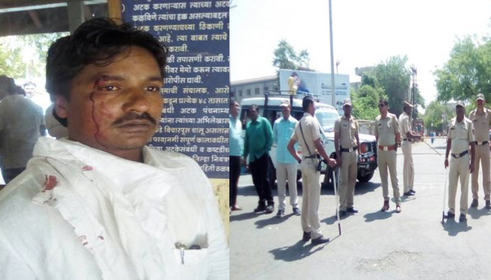 मालेगाव निवडणुकी दरम्यान कॉंग्रेस-राष्ट्रवादी कार्यकर्त्यांमध्ये हाणामारी