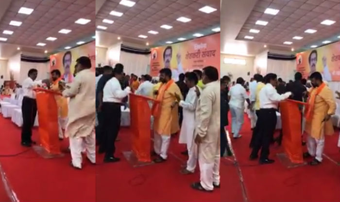 उद्धव ठाकरेंच्या समोरच सेनेचे दोन दिग्गज नेते भिडले !