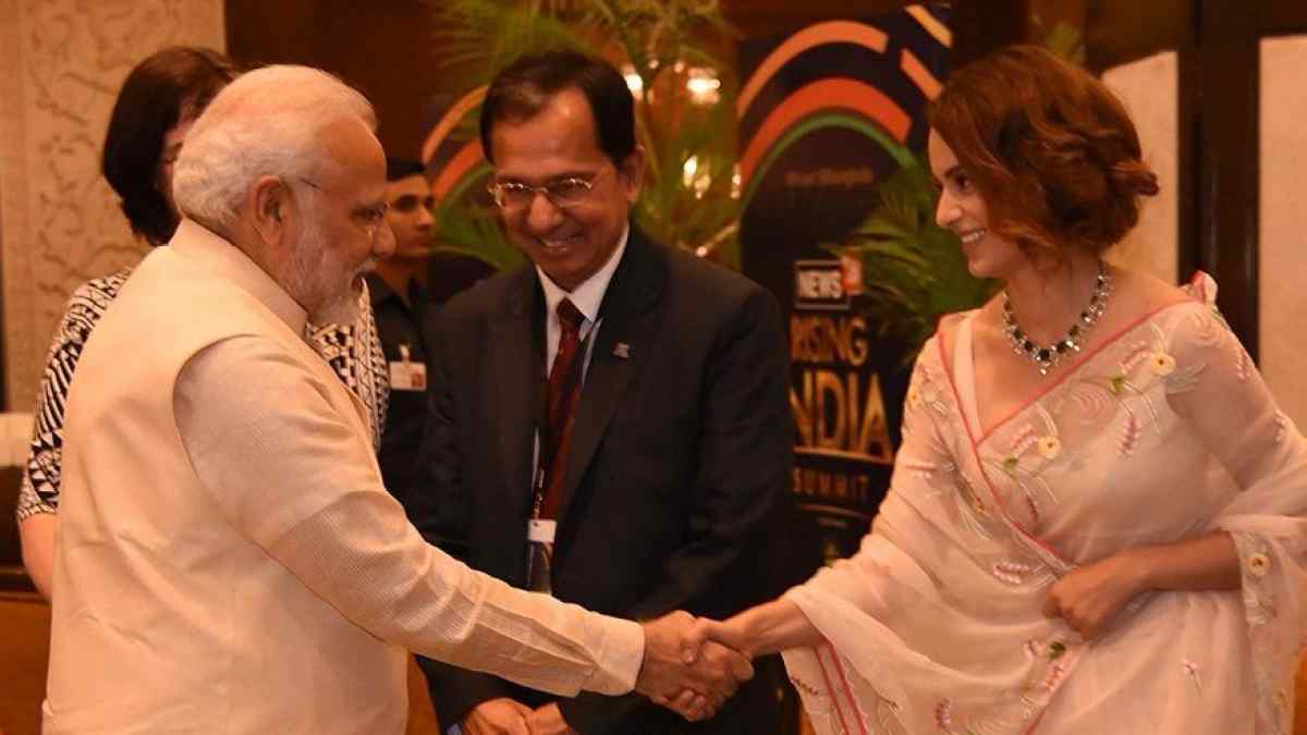 मोदींविषयीच्या वक्तव्याने अभिनेत्री कंगना राणावत पुन्हा चर्चेत !