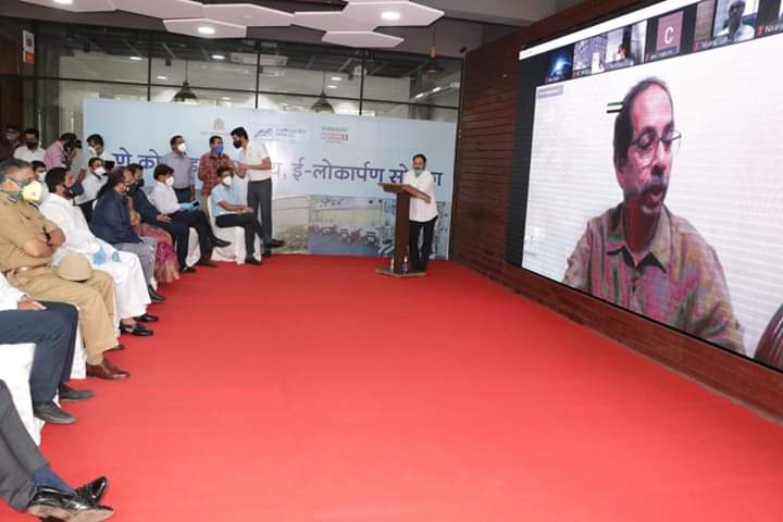 मुख्यमंत्र्यांच्या हस्ते ठाण्यातील कोविड-१९ रुग्णालयाचे ऑनलाईन लोकार्पण !